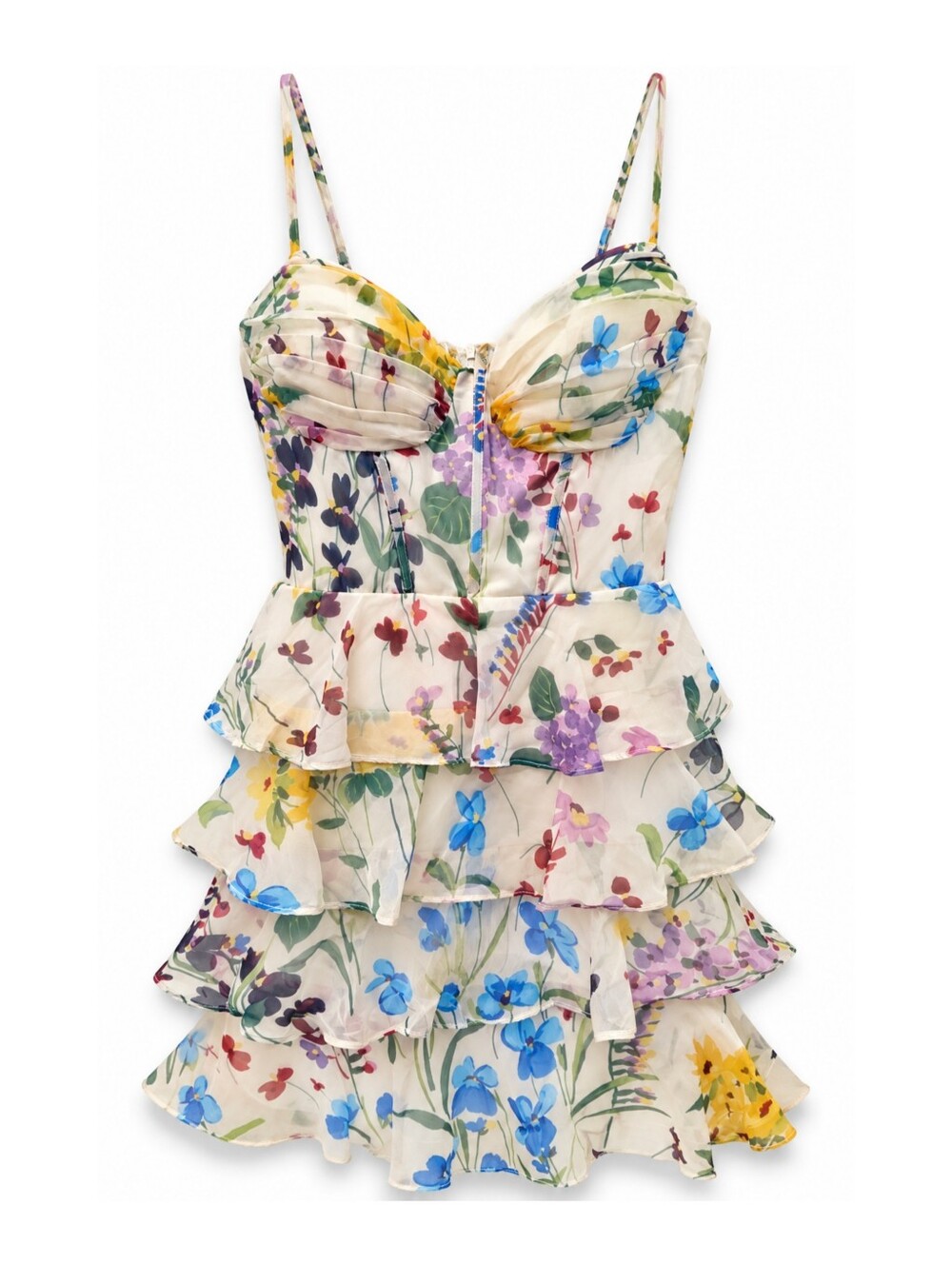 ALEX & SOPHIA | Floral-Print Corset Mini Dress